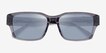 Coach HC8441U CBY96 Transparent Gray Alternative MaterialsSunglass Frames from EyeBuyDirect, Closed View