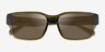 Coach HC8441U CBY96 Transparent Olive Alternative MaterialsSunglass Frames from EyeBuyDirect, Closed View