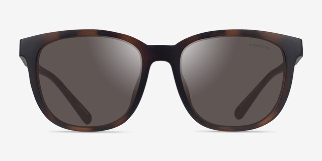 Coach HC8442U CCA00 Matte Dark Tortoise Eco-friendlySunglass Frames from EyeBuyDirect, Front View