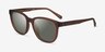 Coach HC8442U CCA00 Matte Transparent Brown Éco-responsableSoleil de Lunette de vue d'EyeBuyDirect, Vue d'Angle