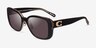 Coach HC8352 CD472 Black Transparent Blush AcetateSunglass Frames from EyeBuyDirect, Angle View