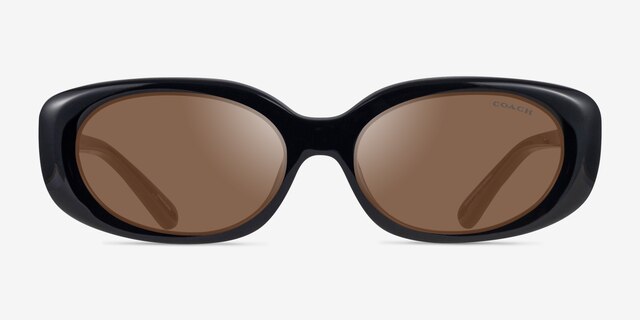 Coach HC8443D CBY84 Black Eco-friendlySunglass Frames from EyeBuyDirect, Front View