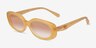 Coach HC8443D CBY84 Milky Camel Éco-responsableSoleil de Lunette de vue d'EyeBuyDirect, Vue d'Angle