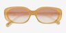 Coach HC8443D CBY84 Milky Camel Éco-responsableSoleil de Lunette de vue d'EyeBuyDirect, Vue Rapprochée