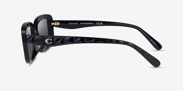 Coach HC8444D CBY86 Black Eco-friendlySunglass Frames from EyeBuyDirect, Side View
