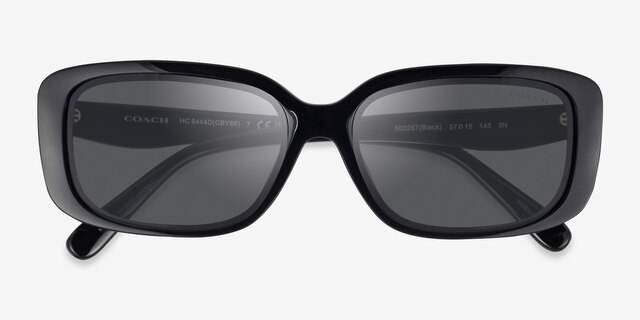Coach HC8444D CBY86 Black Eco-friendlySunglass Frames from EyeBuyDirect, Closed View