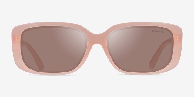 Coach HC8444D CBY86 Milky Pink Éco-responsableSoleil de Lunette de vue d'EyeBuyDirect, Vue de Face