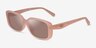 Coach HC8444D CBY86 Milky Pink Éco-responsableSoleil de Lunette de vue d'EyeBuyDirect, Vue d'Angle