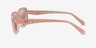Coach HC8444D CBY86 Milky Pink Éco-responsableSoleil de Lunette de vue d'EyeBuyDirect, Vue de Côté