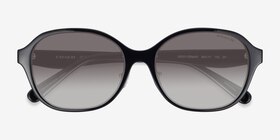 Coach HC8445D CBY85 Noir Éco-responsable Soleil de Lunette de vue d'EyeBuyDirect, Vue Rapprochée