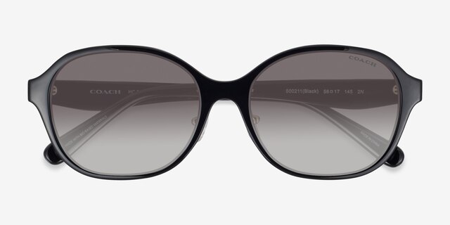 Coach HC8445D CBY85 Black Eco-friendlySunglass Frames from EyeBuyDirect, Closed View