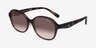 Coach HC8445D CBY85 Écaille Noire Éco-responsableSoleil de Lunette de vue d'EyeBuyDirect, Vue d'Angle