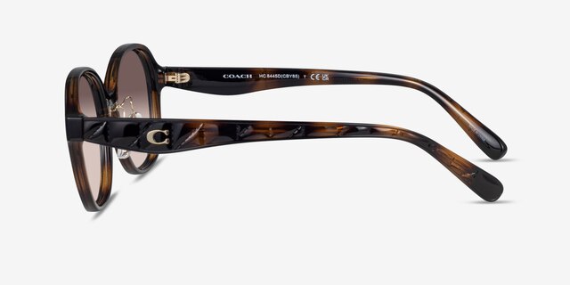 Coach HC8445D CBY85 Écaille Noire Éco-responsableSoleil de Lunette de vue d'EyeBuyDirect, Vue de Côté