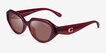 Coach HC8433U CBY77 Milky Cherry Alternative MaterialsSunglass Frames from EyeBuyDirect, Angle View