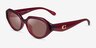 Coach HC8433U CBY77 Milky Cherry Eco-friendlySunglass Frames from EyeBuyDirect, Angle View