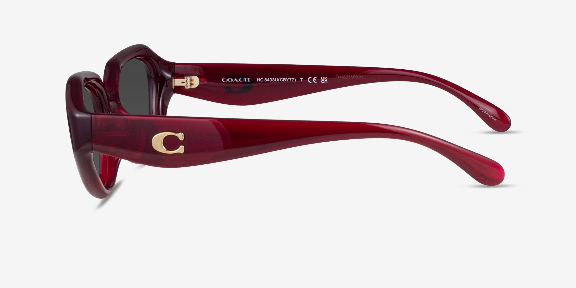 Coach HC8433U CBY77 - Geometric Milky Cherry Frame Sunglasses For