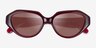 Coach HC8433U CBY77 Milky Cherry Eco-friendlySunglass Frames from EyeBuyDirect, Closed View
