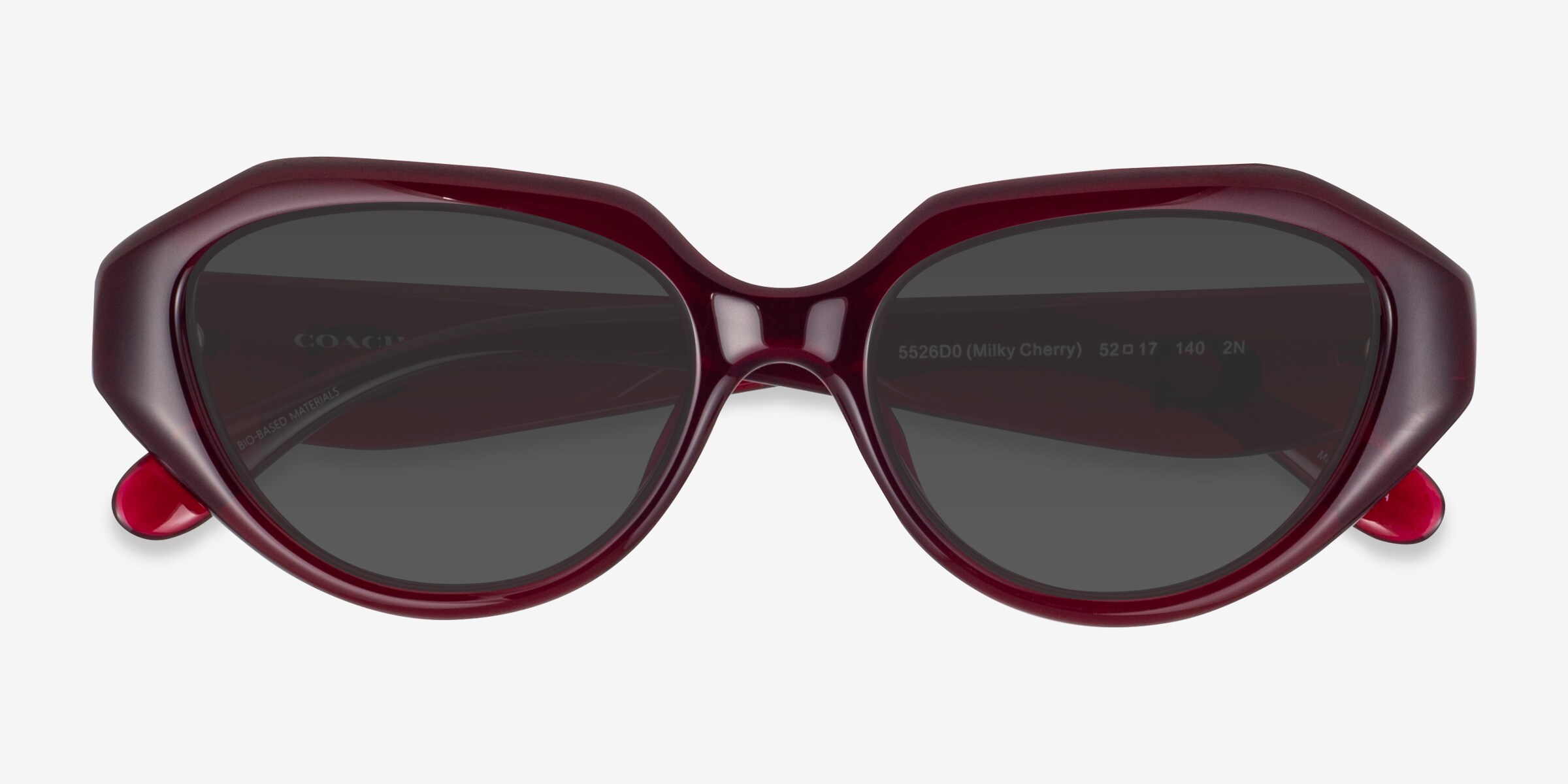 Coach HC8433U CBY77 - Geometric Milky Cherry Frame Sunglasses For