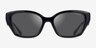 Coach HC8434U CBY91 Black Eco-friendlySunglass Frames from EyeBuyDirect, Front View