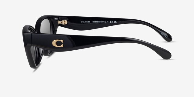 Coach HC8434U CBY91 Black Eco-friendlySunglass Frames from EyeBuyDirect, Side View