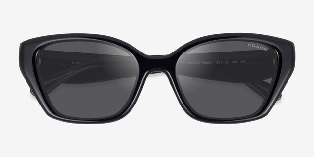 Coach HC8434U CBY91 Black Eco-friendlySunglass Frames from EyeBuyDirect, Closed View