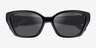 Coach HC8434U CBY91 Black Eco-friendlySunglass Frames from EyeBuyDirect, Closed View