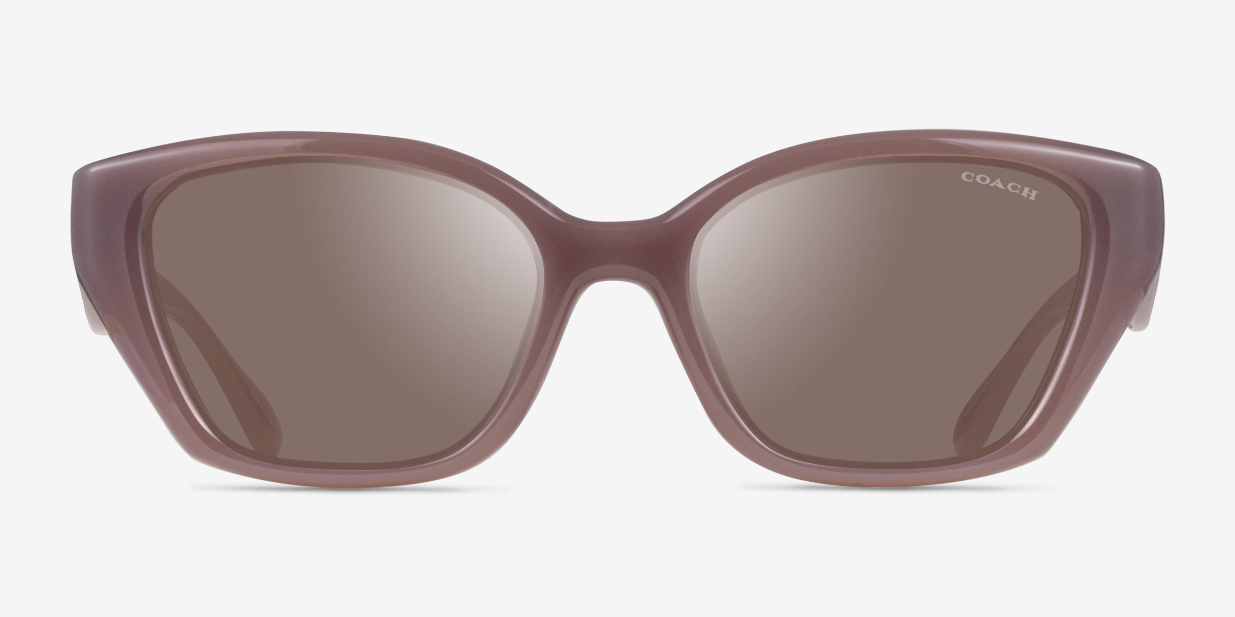 Coach HC8434U CBY91 - Geometric Black Frame Sunglasses For Women