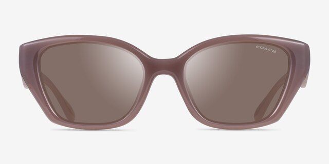 Coach HC8434U CBY91 Milky Putty Éco-responsableSoleil de Lunette de vue d'EyeBuyDirect, Vue de Face