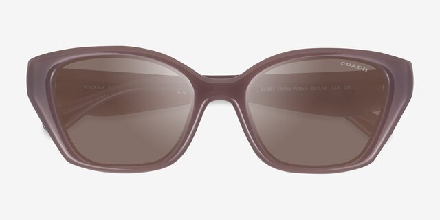 Coach HC8434U CBY91 Milky Putty Éco-responsableSoleil de Lunette de vue d'EyeBuyDirect, Vue Rapprochée