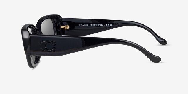 Coach HC8435U CBY82 Black Eco-friendlySunglass Frames from EyeBuyDirect, Side View