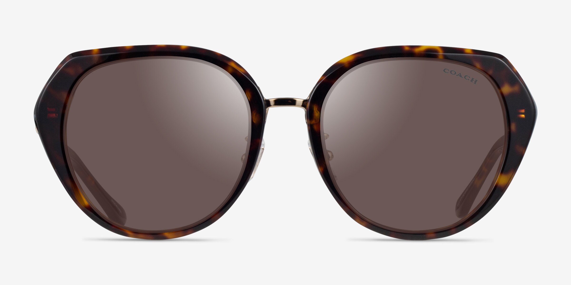 Coach Authentic Women’s Dark Tortoise Oversized Sunglasses Shades w/ Case Coach HC8232 sunglasses for women in Dark Tortoise main image 4