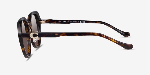 Coach HC8436 CBY93 Dark Tortoise AcetateSunglass Frames from EyeBuyDirect, Side View