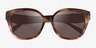 Coach HC8438U CBY94 Striated Bark Moss AcétateSoleil de Lunette de vue d'EyeBuyDirect, Vue Rapprochée