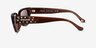 Coach HC8439U CBZ52 Transparent Brown AcetateSunglass Frames from EyeBuyDirect, Side View