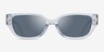 Coach HC8439U CBZ52 Transparent Light Blue AcétateSoleil de Lunette de vue d'EyeBuyDirect, Vue de Face