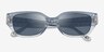 Coach HC8439U CBZ52 Transparent Light Blue AcétateSoleil de Lunette de vue d'EyeBuyDirect, Vue Rapprochée