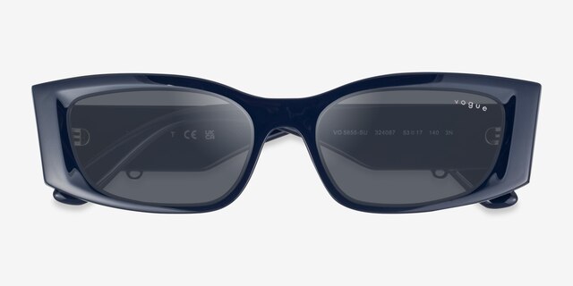 Vogue Eyewear VO5655SU Full Blue PlasticSunglass Frames from EyeBuyDirect, Closed View