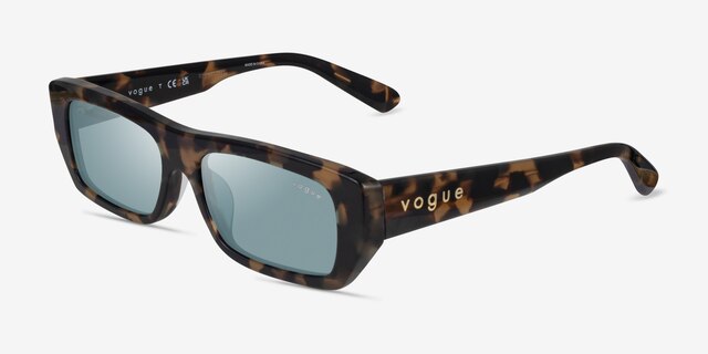 Vogue Eyewear VO5657SU Beige Tortoise AcetateSunglass Frames from EyeBuyDirect, Angle View