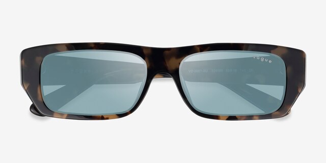 Vogue Eyewear VO5657SU Beige Tortoise AcetateSunglass Frames from EyeBuyDirect, Closed View