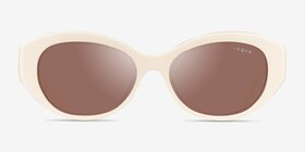 Vogue Eyewear VO5659SU Full Ivory Acétate Soleil de Lunette de vue d'EyeBuyDirect, Vue de Face