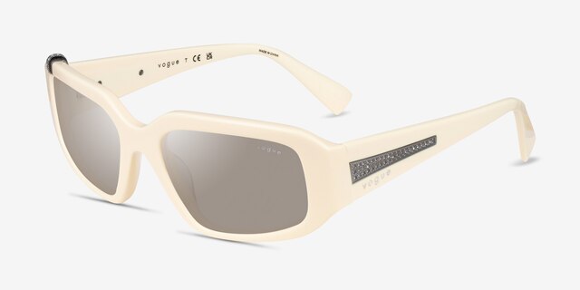 Vogue Eyewear VO5688SB Full Ivory AcetateSunglass Frames from EyeBuyDirect, Angle View