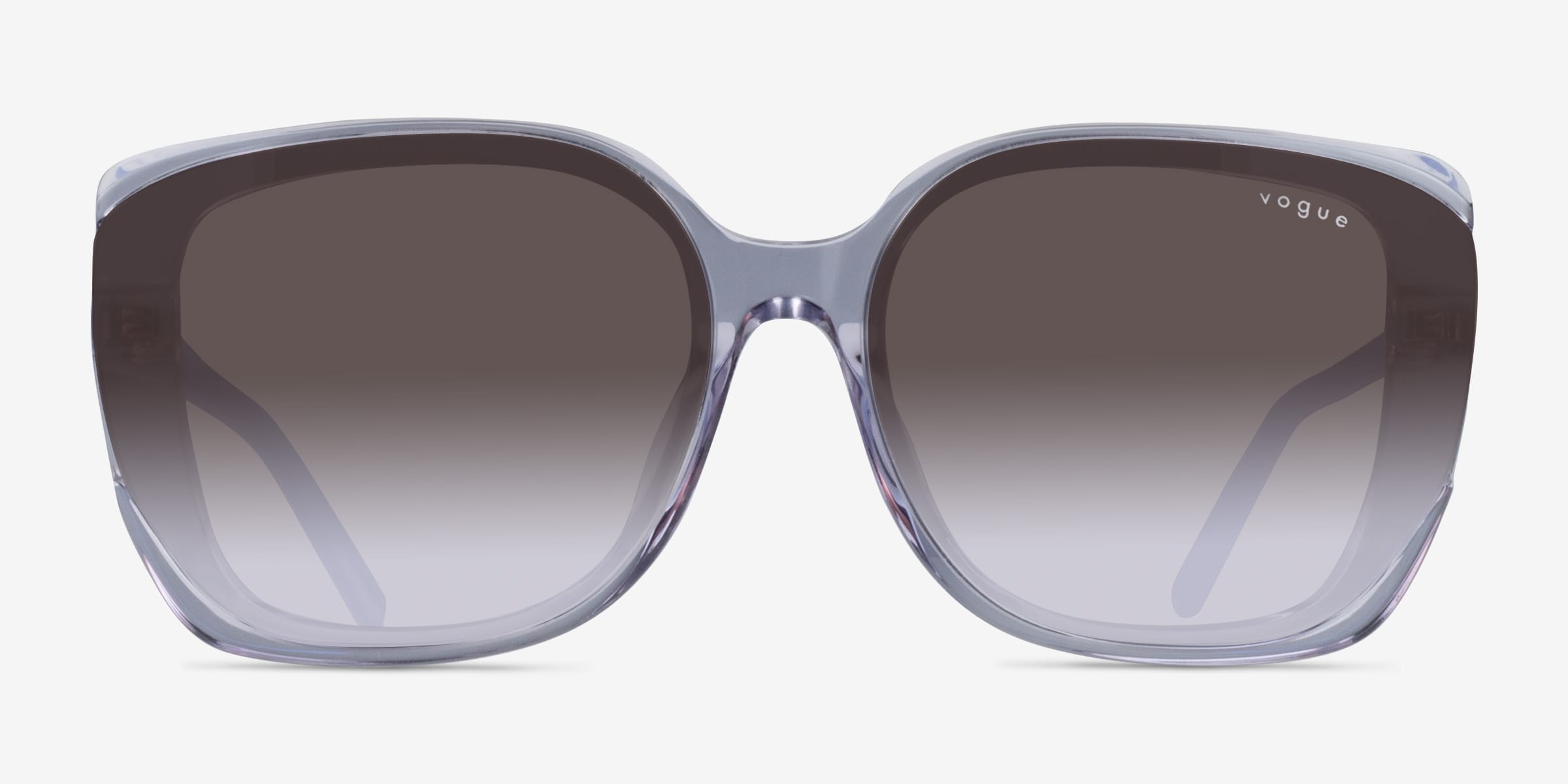 Vogue Eyewear VO5684SD - Square Transparent Lilac Frame Sunglasses