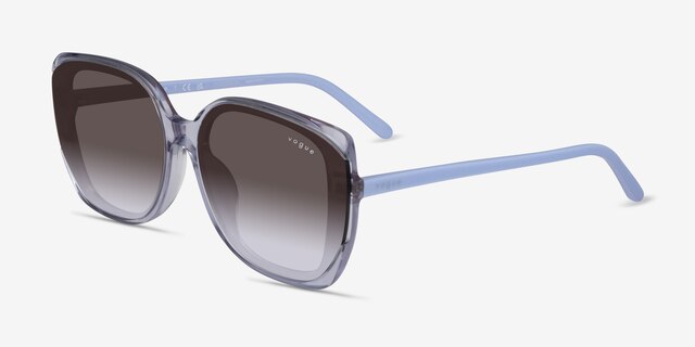 Vogue Eyewear VO5684SD Transparent Lilac AcetateSunglass Frames from EyeBuyDirect, Angle View