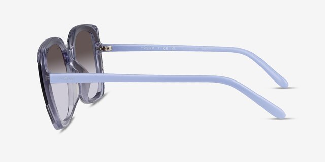 Vogue Eyewear VO5684SD Transparent Lilac AcetateSunglass Frames from EyeBuyDirect, Side View
