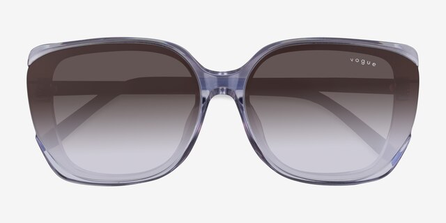 Vogue Eyewear VO5684SD Transparent Lilac AcetateSunglass Frames from EyeBuyDirect, Closed View