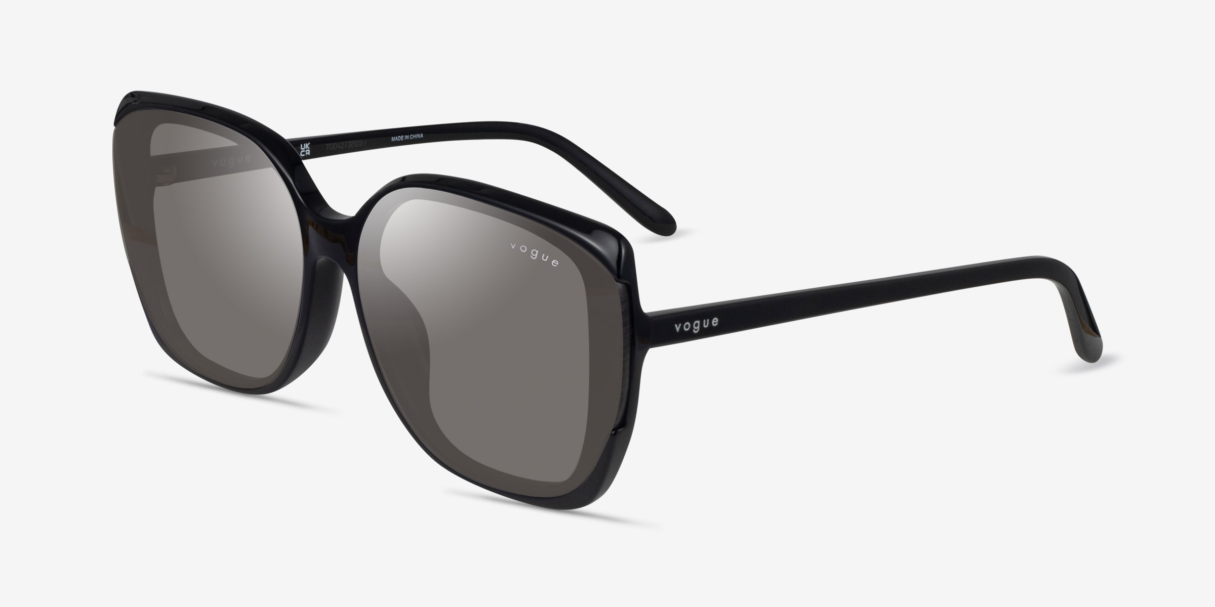 Vogue Eyewear VO5684SD - Square Transparent Lilac Frame Sunglasses