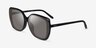 Vogue Eyewear VO5684SD Noir Matériaux biosourcésSoleil de Lunette de vue d'EyeBuyDirect, Vue d'Angle