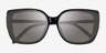 Vogue Eyewear VO5684SD Noir Matériaux biosourcésSoleil de Lunette de vue d'EyeBuyDirect, Vue Rapprochée
