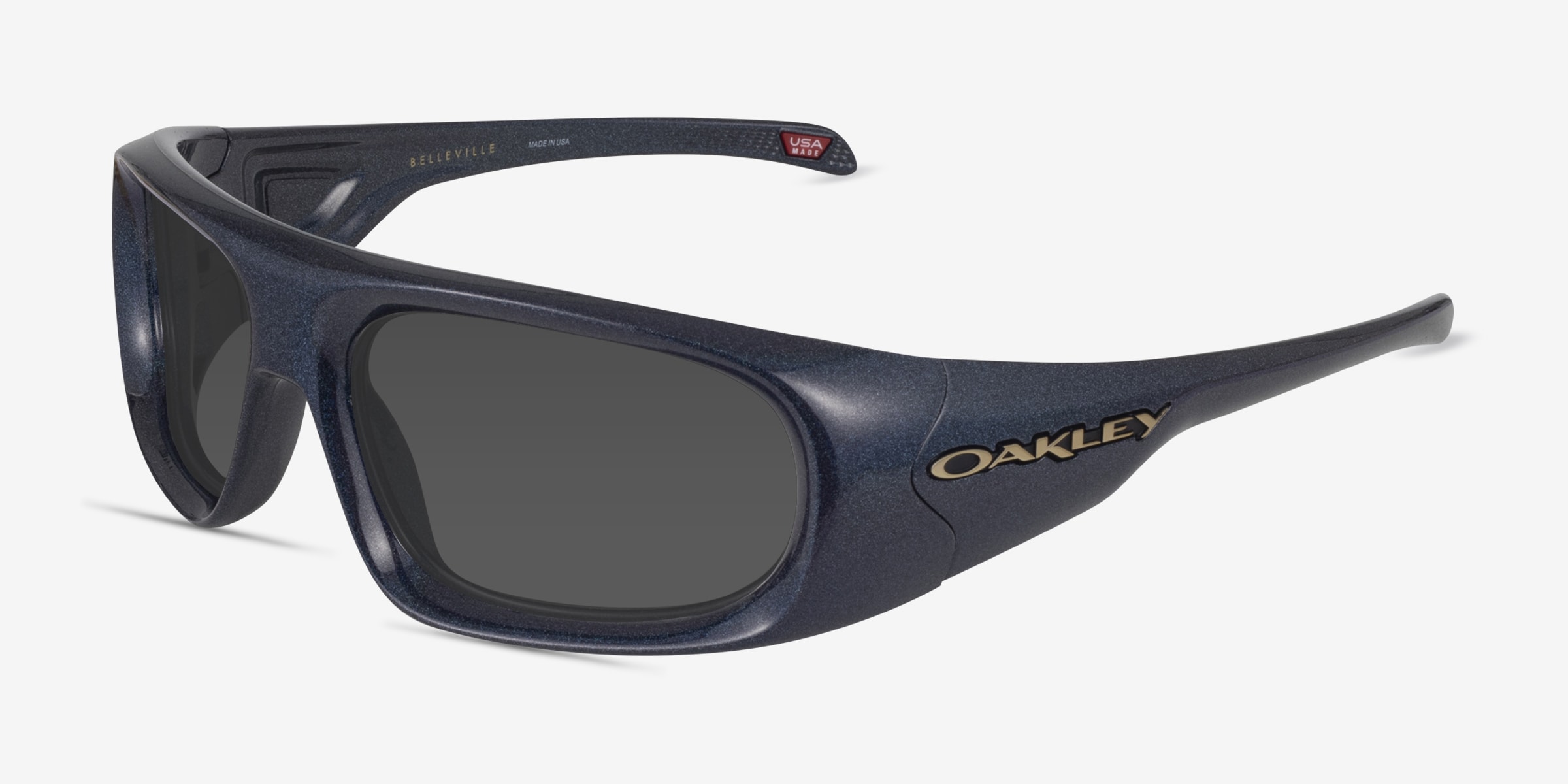 Oakley Belleville - Rectangle Black Frame Prescription Sunglasses