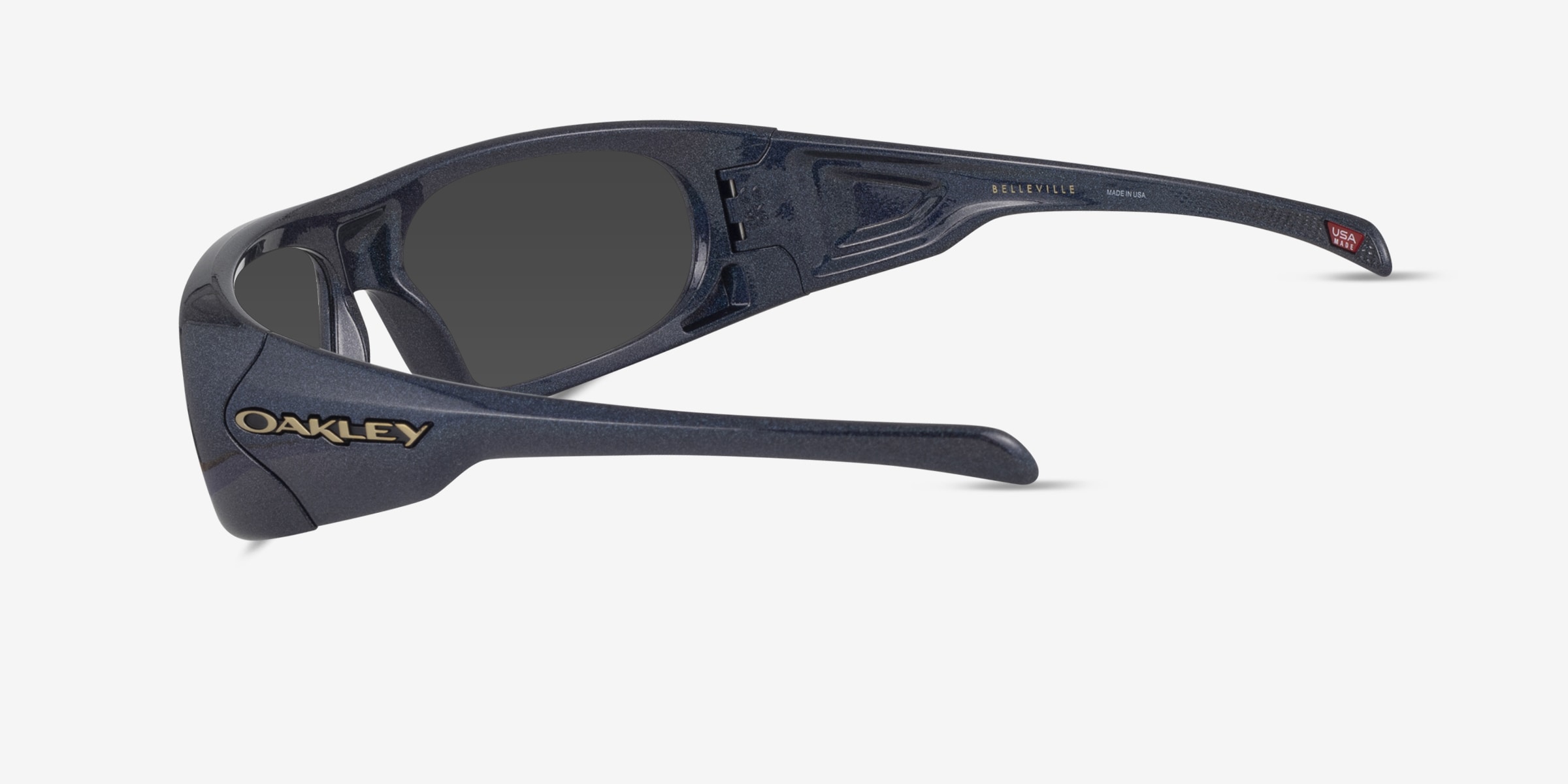 Oakley Belleville - Rectangle Black Frame Prescription Sunglasses